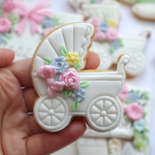 Pram - stamp + matching cutter