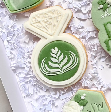 perfect Matcha theme - 4 cm ring - cutter + deboss
