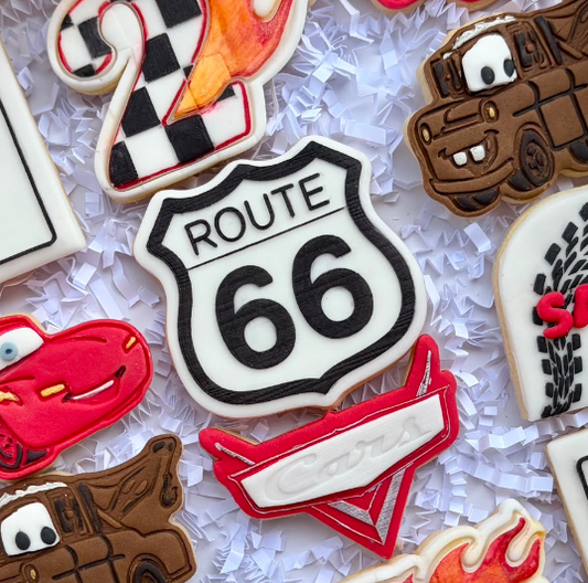 Route 66 Sign debossing + cutters