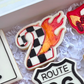 Flaming Number 2 stamp + cutters