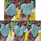 Cartoon inspired cookie cutter + stamp