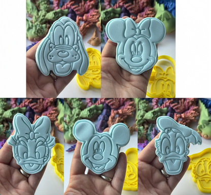 Cartoon inspired cookie cutter + stamp