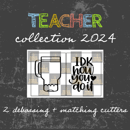 Teacher collection Debossing + cutter (2) - I d k how you do it M1050