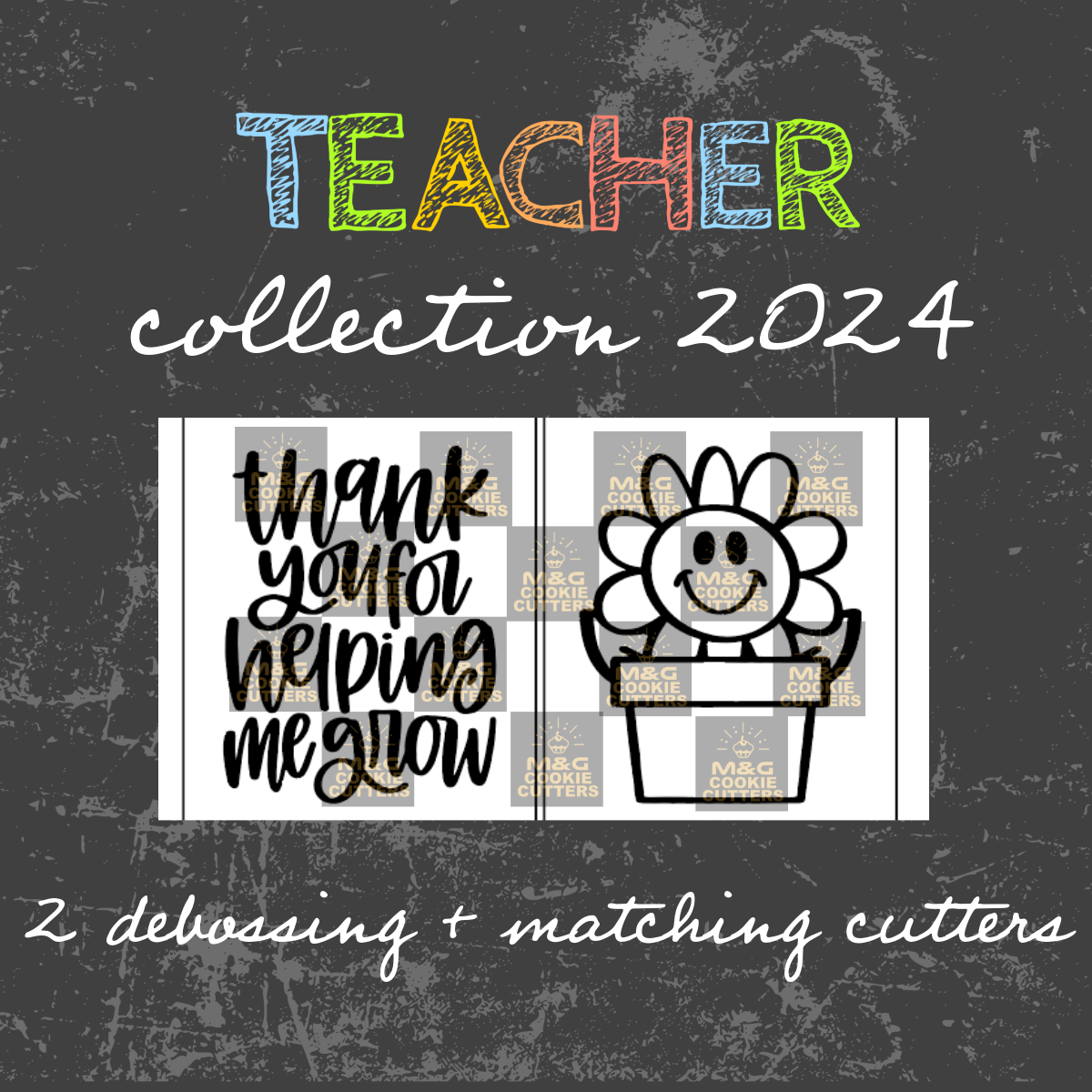 Teacher collection 2024 Debossing + cutter (5) - Thank you for helping me grow