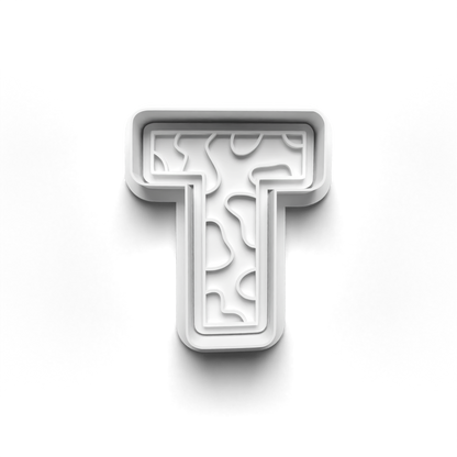 Playful letters Alphabet cookie cutter + stamp 0840