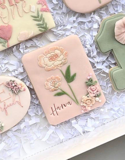 Layered Flower Arch deboss and matching cutter