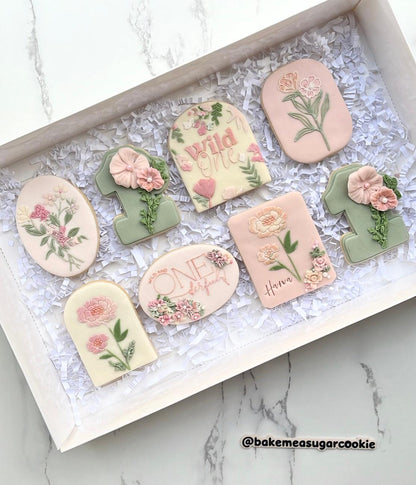 Layered Flower Arch deboss and matching cutter