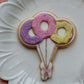 three string balloon deboss + matching cutter M1095
