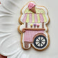 ice cream candy cart deboss + matching cutter M1095