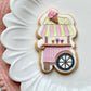 ice cream candy cart deboss + matching cutter M1095