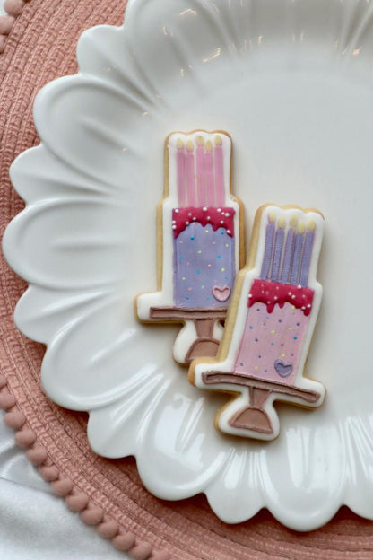 Cake - Birthday Theme - debossing and matching cutter M1034