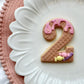 ice cream waffle pattern texture