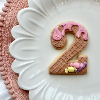 ice cream waffle pattern texture