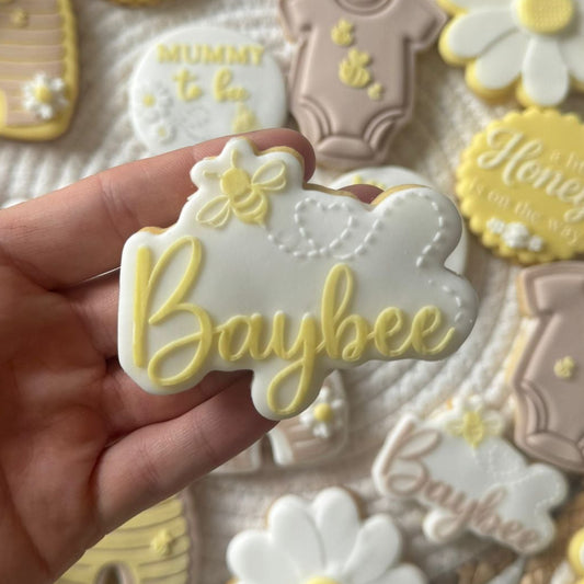 Bee theme - baybee deboss and cutter