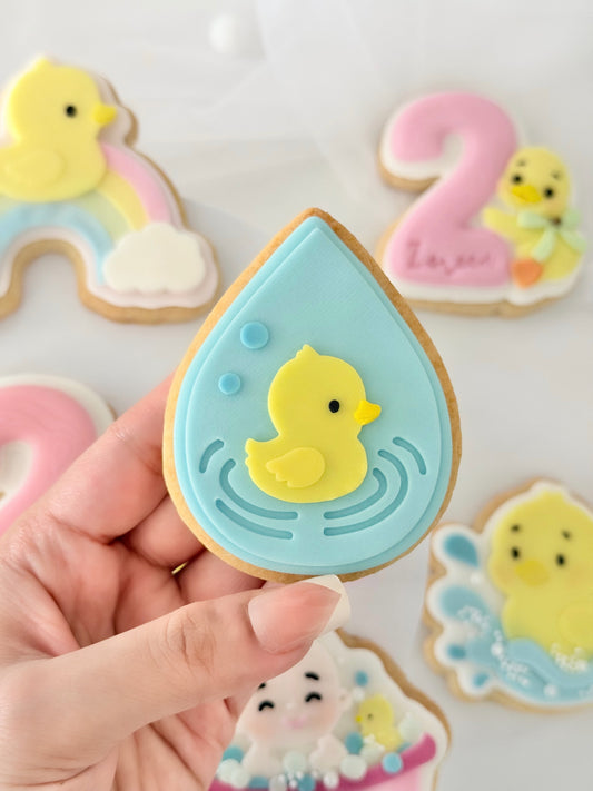 Duck Rain Drop 3d debossing + cutter