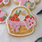 strawberry basket 3D deboss and matching cutter