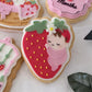 Baby on a strawberry 3D deboss and matching cutter