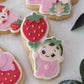 strawberry baby balloon 3D deboss and matching cutter