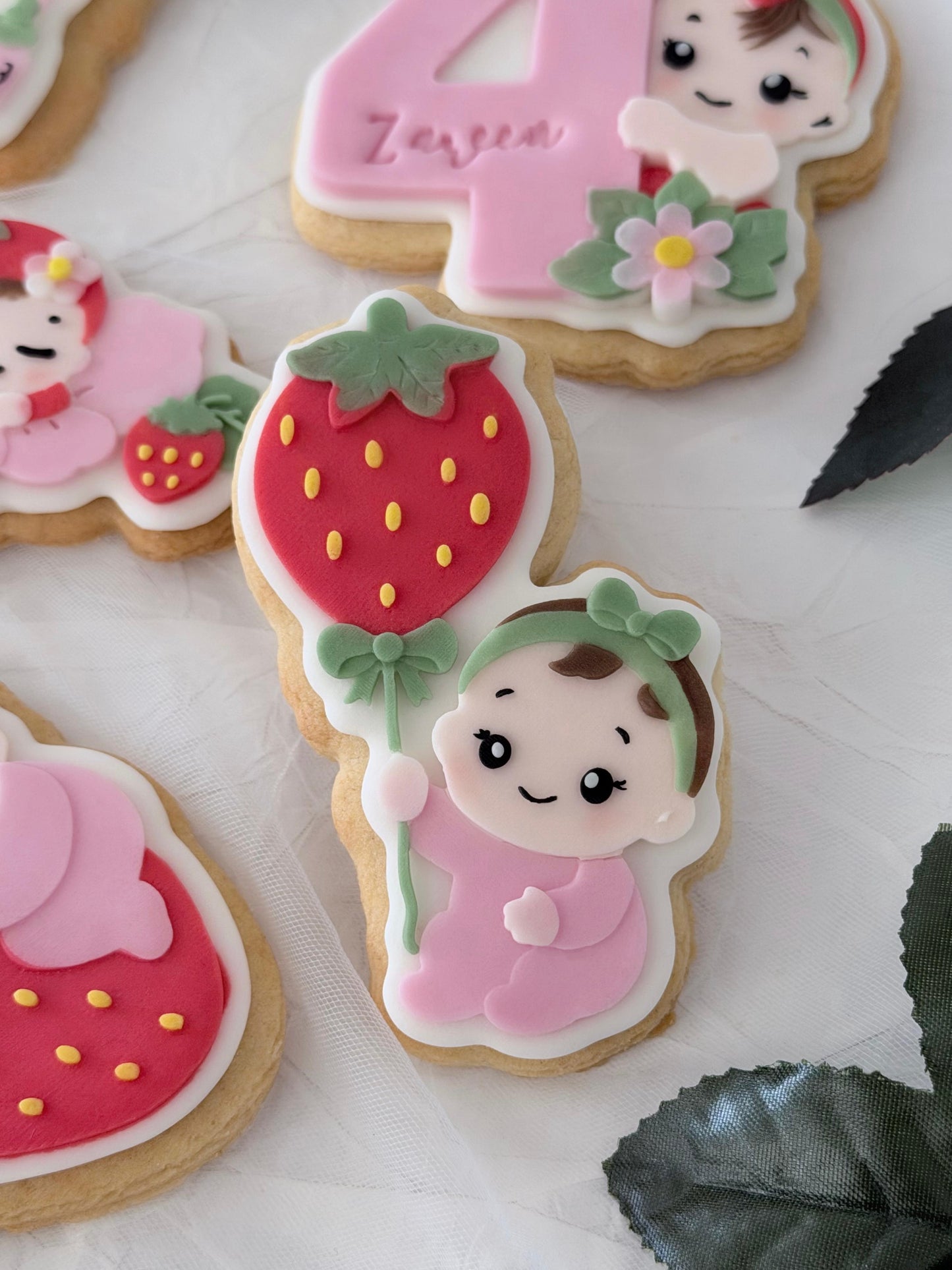 strawberry baby balloon 3D deboss and matching cutter