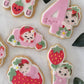 Baby on a strawberry 3D deboss and matching cutter