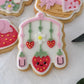 strawberry mobile baby 3D deboss and matching cutter