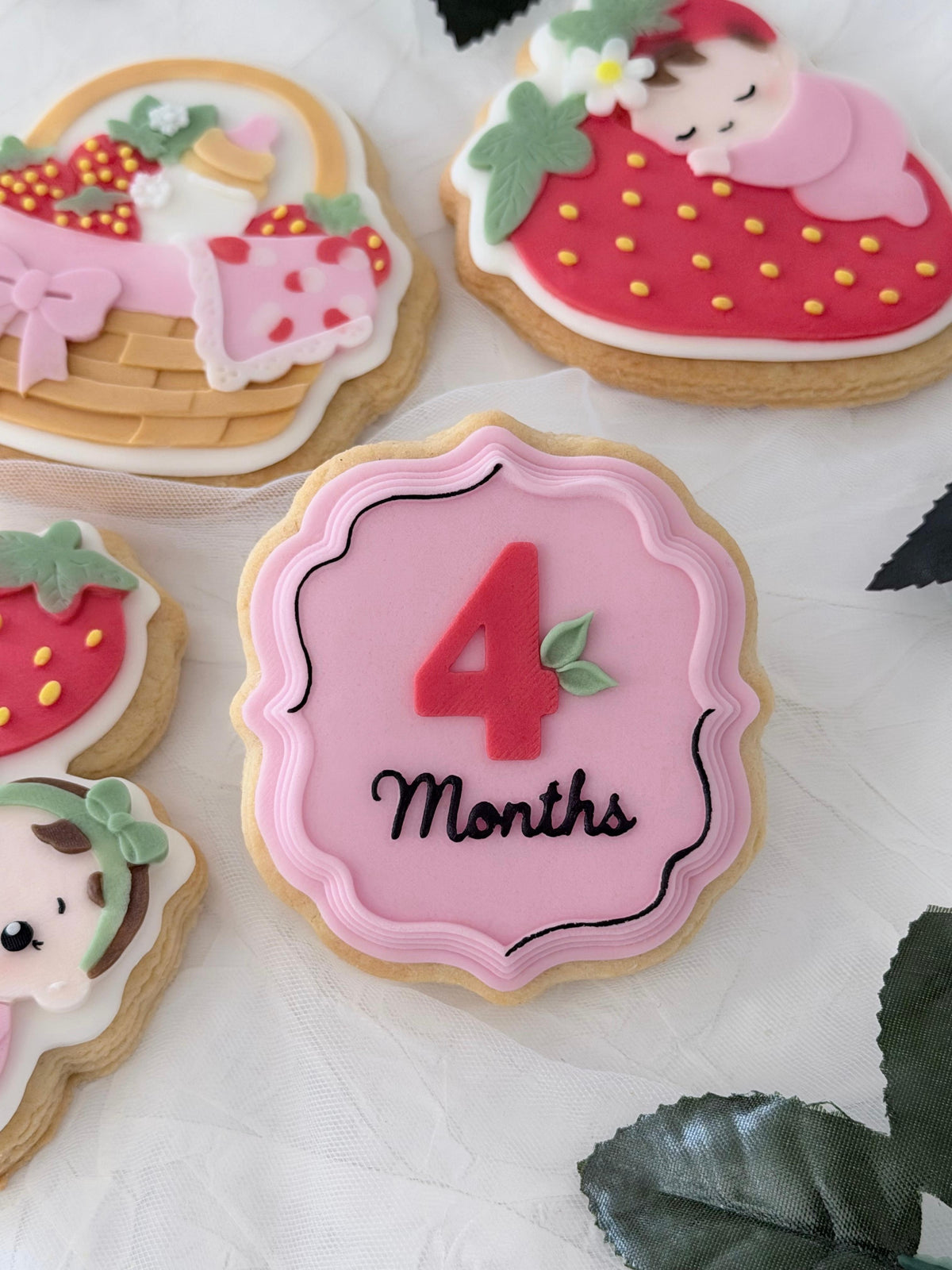 four Months Plaque 3D deboss and matching cutter