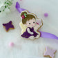 Little Fairy with Butterfly 3D Deboss & Matching Cookie Cutter