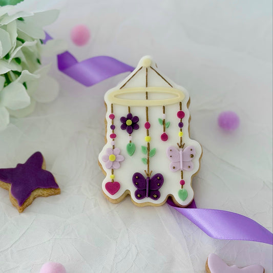 Baby Mobile butterfly fairy theme 3D deboss and cutter
