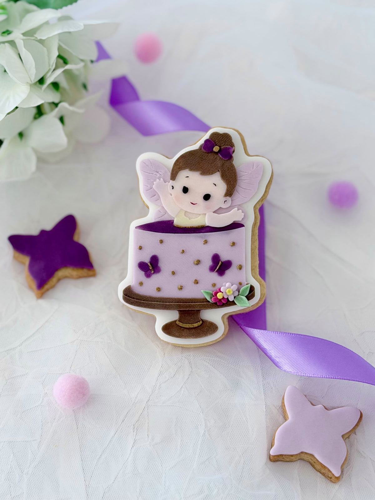 Fairy in a Birthday Cake 3D Deboss & Matching Cookie Cutter