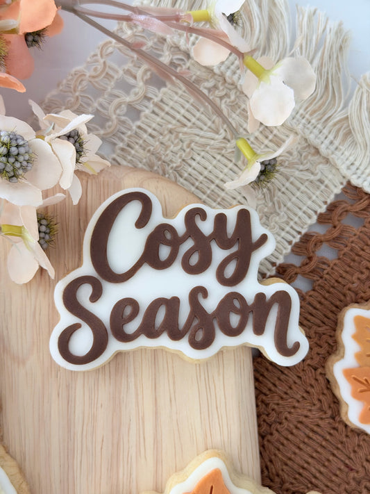 Cosy Season 3D Deboss & Matching Cookie Cutter