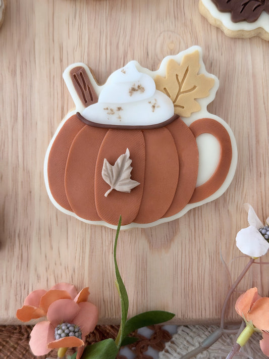 Pumpkin Spice Mug 3D Deboss & Matching Cookie Cutter
