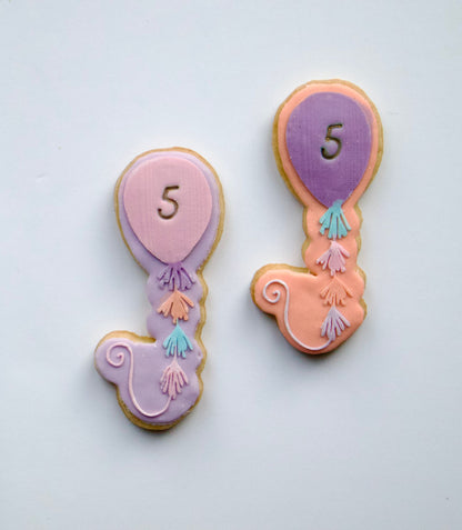 Balloon - Birthday Theme - debossing and matching cutter M1034