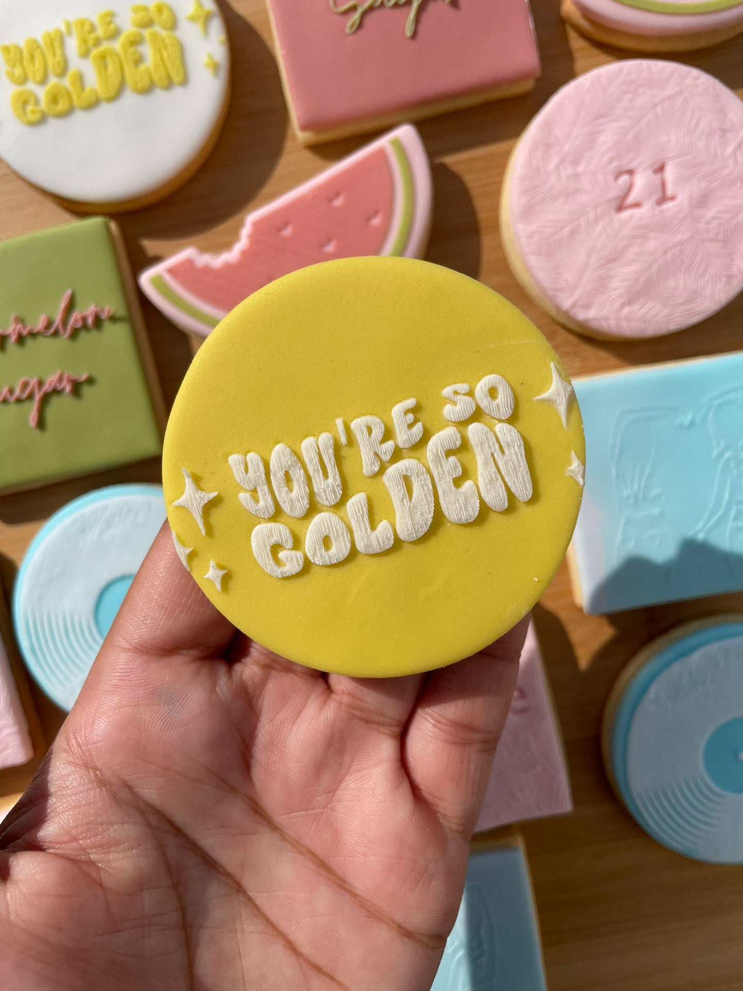 You are so golden - Retro - debossing MEG cookie cutters