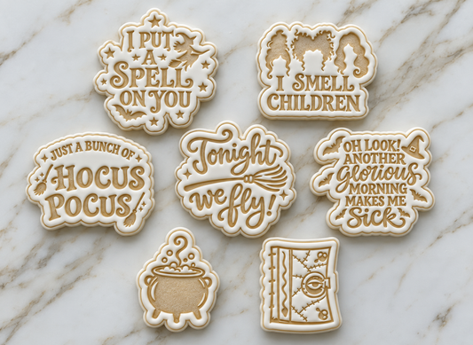 Hocus Pocus theme - Halloween Cutter + matching stamp