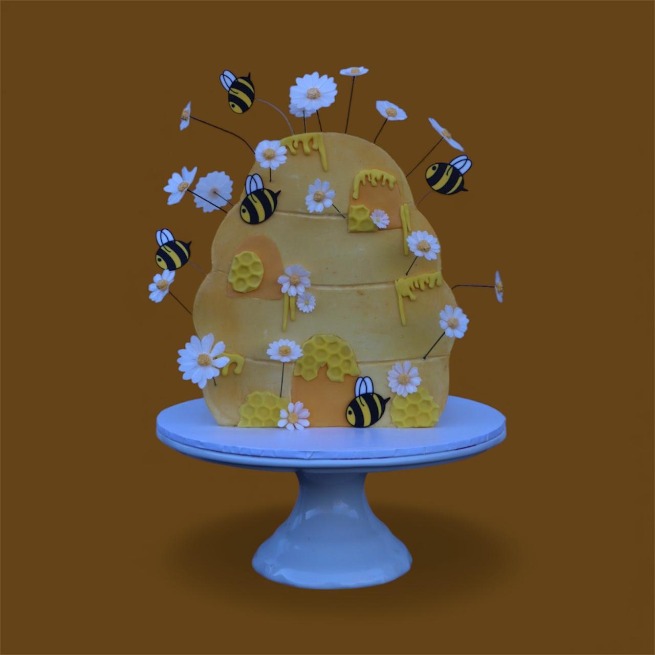 Bee charm / topper - 3D printed - pack of 5