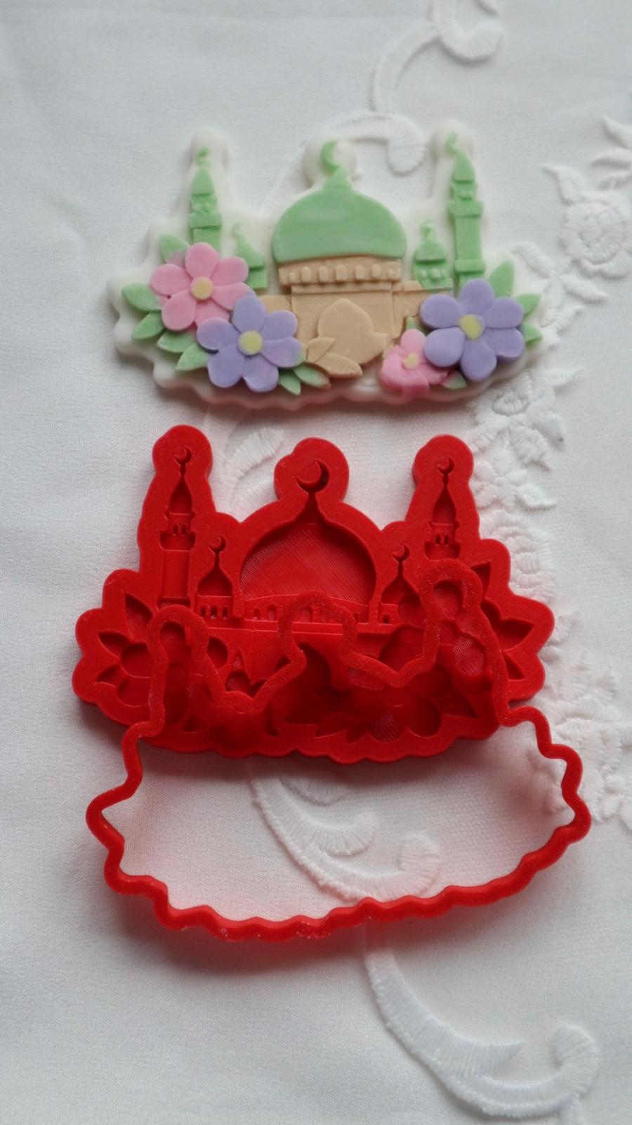 Floral Mosque 3D deboss and matching cutter