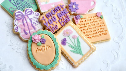 mom you are the best - 3d Deboss and cutter