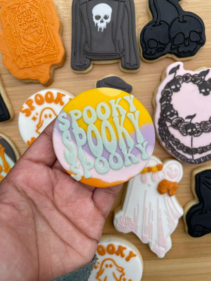 SPOOKY SPOOKY SPOOKY Deboss Halloween