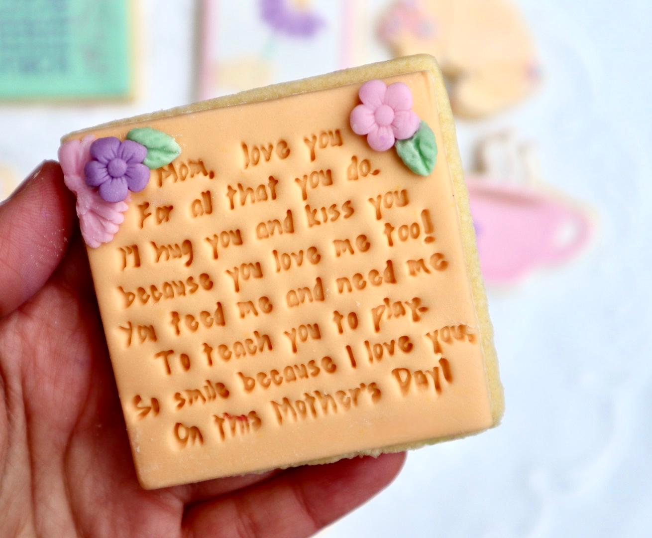 Mother’s Day - poem stamp and cutter