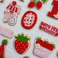Strawberry Basket 3D deboss and matching cutter