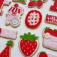 Strawberry Basket 3D deboss and matching cutter