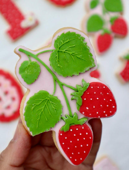 Strawberry stack 3D deboss and matching cutter