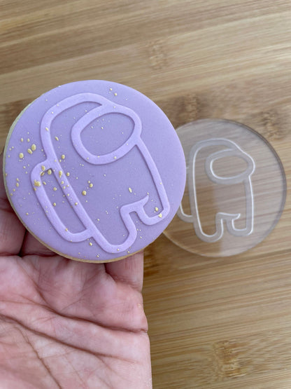 among us deboss MEG cookie cutters