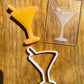 Glass wedding - debossing and matching cutter MEG cookie cutters