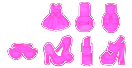 Barbie-INSPIRED Cookie cutter and stamp MEG cookie cutters