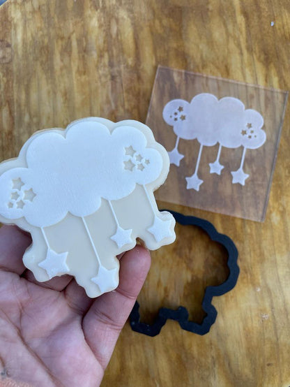 Baby cloud and toys - Cookie cutter + Debossing MEG cookie cutters