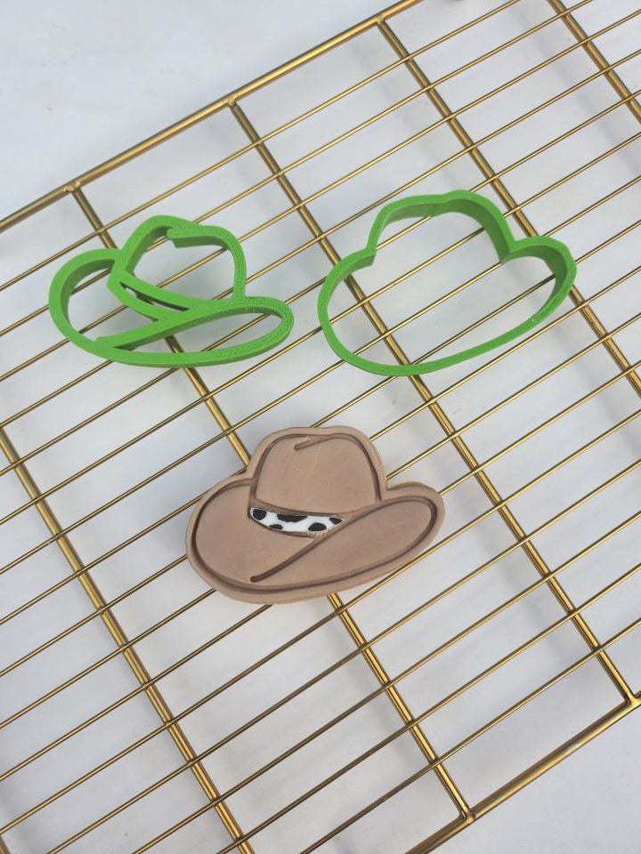 Cowboy Hat Cookie Cutter + stamp MEG cookie cutters
