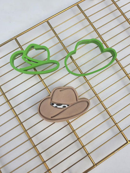 Cowboy Hat Cookie Cutter + stamp MEG cookie cutters