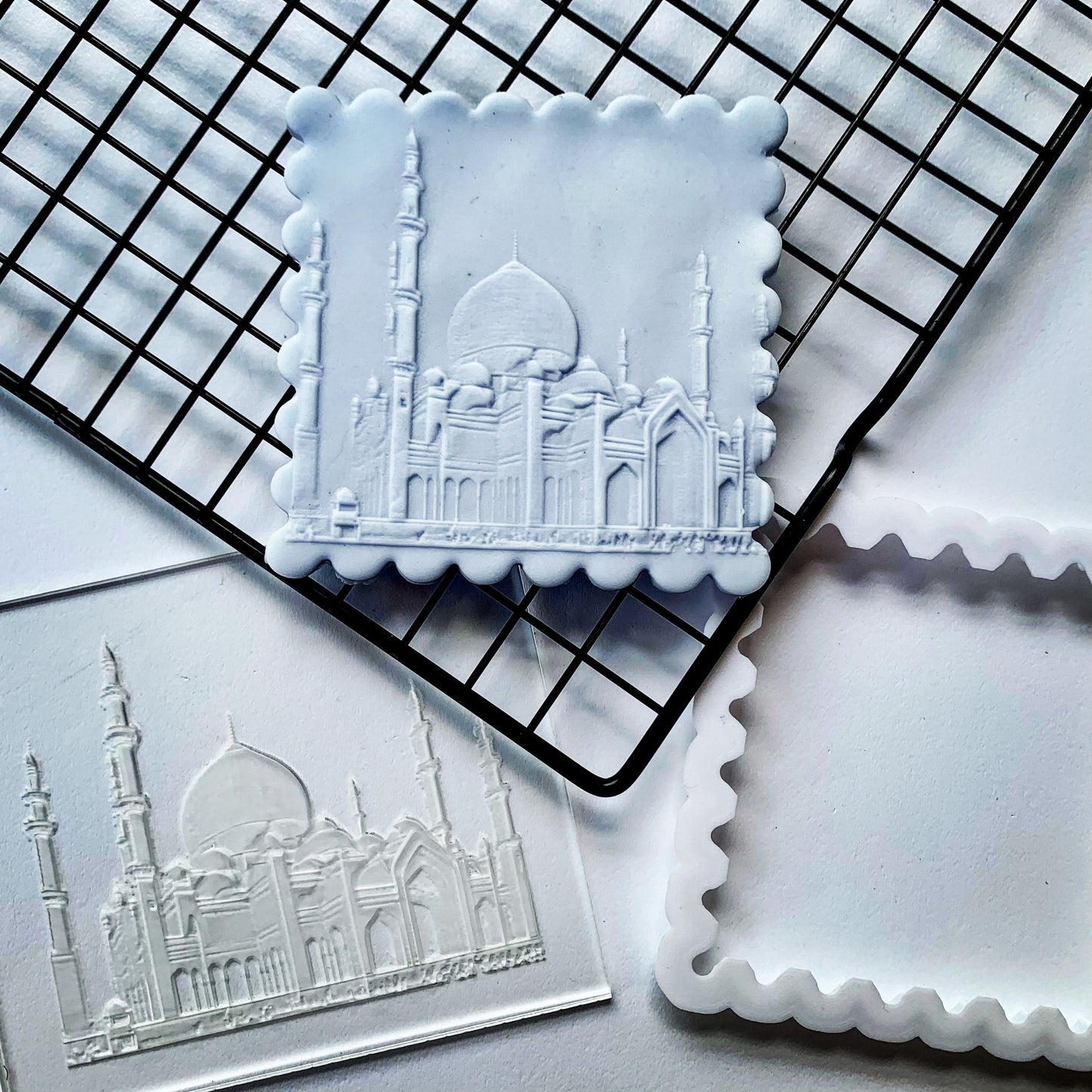 Mosque Ramadan - Eid 3D deboss and matching cutter MEG cookie cutters