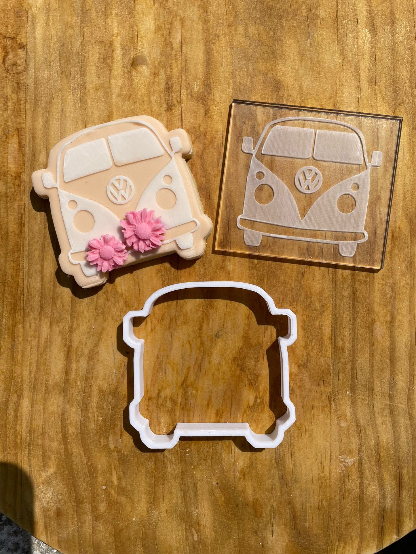 VW Van - debossing and matching cutter MEG cookie cutters